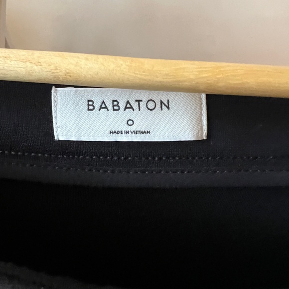 Aritzia Babaton Black Wrap Midi Skirt with Side Tie - Picture 3 of 5